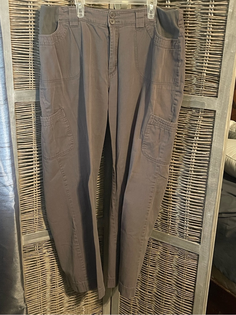 Only Necessities Straight Leg Pants in Gray sz 18 W (41)